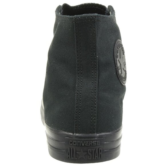 Converse Chuck Taylor All Star Hi - Black Mono Canvas High - M3310 Men Size 9.5 - Picture 4 of 6